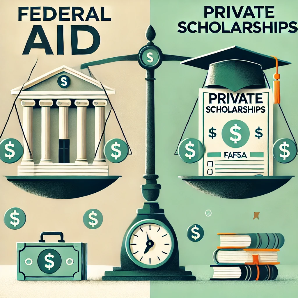 Federal Aid vs Private Scholarship